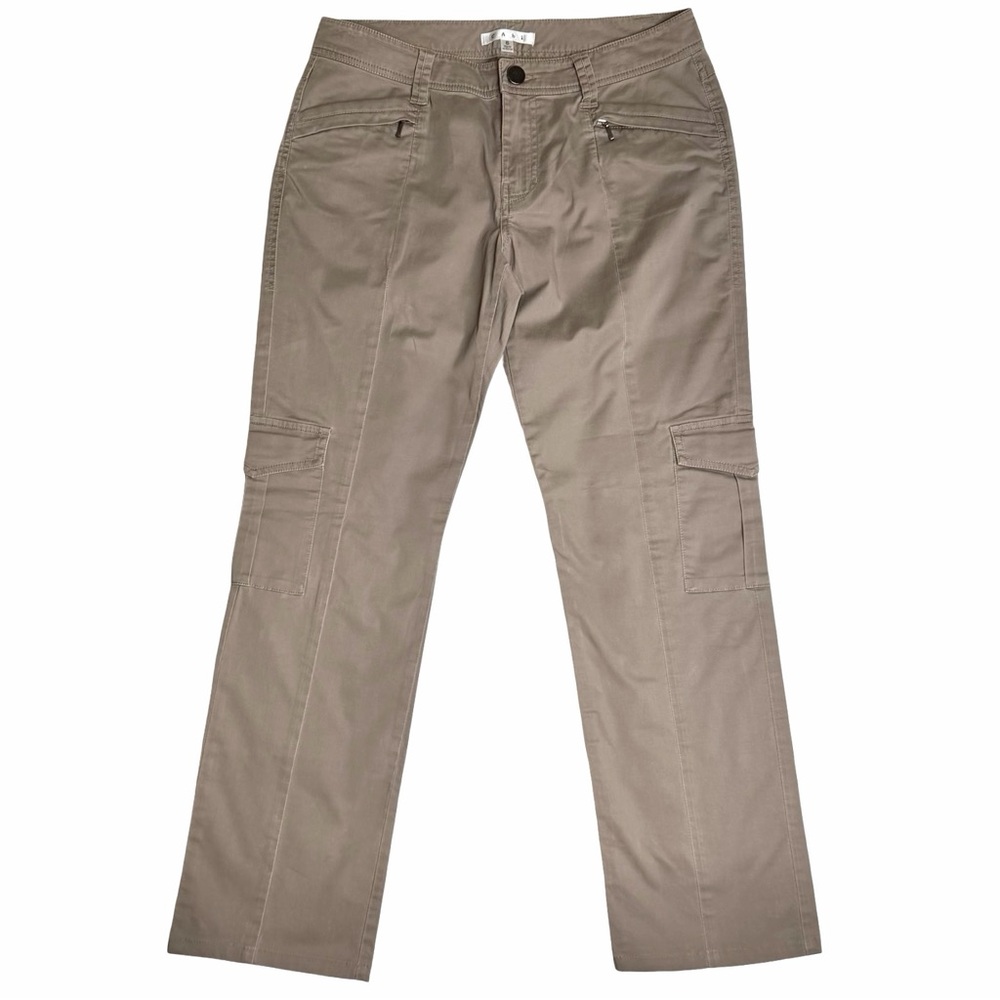 Cabi Cargo Straight Leg Style 372 Taupe Khaki Pants‎ Women's Size 6